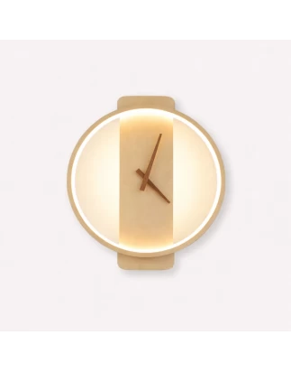 VenCore Chronor Gold 6093-20085 - Μοντέρνο Επιτοίχιο Φωτιστικό Απλίκα LED 12W Χρυσό Αλουμί