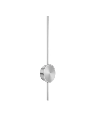 VenCore Axion Silver 6093-20096 - Μοντέρνο Επιτοίχιο Φωτιστικό Απλίκα LED 12W Ασημί Αλουμί