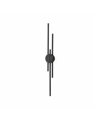 VenCore Stravon Black 6093-20110 - Μοντέρνο Επιτοίχιο Φωτιστικό Απλίκα LED 60CM 12W Μαύρο 
