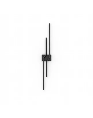 VenCore Nexaris Black 6093-20138 - Μοντέρνο Επιτοίχιο Φωτιστικό Απλίκα LED 60CM 12W Μαύρο 