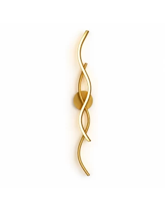VenCore Serelis Gold 6093-20145 - Μοντέρνο Επιτοίχιο Φωτιστικό Απλίκα LED 80CM 14W Χρυσό Α