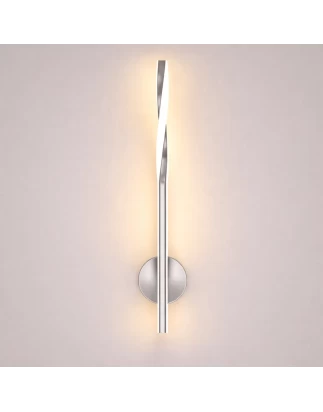 VenCore Twynor Silver 6093-20156 - Μοντέρνο Επιτοίχιο Φωτιστικό Απλίκα LED 40CM 10W Ασημί 