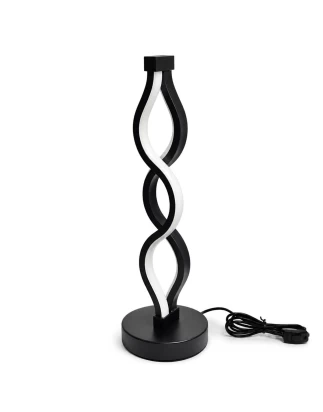 VenCore Heliora Black 2792-20009 - Μοντέρνο Επιτραπέζιο Φωτιστικό LED USB 8W 5 Volt Μαύρο 