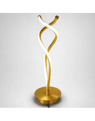 VenCore Duvalis Gold 2792-20016 - Μοντέρνο Επιτραπέζιο Φωτιστικό LED 12W Χρυσό Αλουμίνιο μ