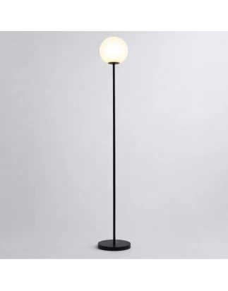 VenCore Orbia Black 6091-20001 - Μοντέρνο Επιδαπέδιο Φωτιστικό Μονόφωτο Μαύρο Αλουμίνιο με