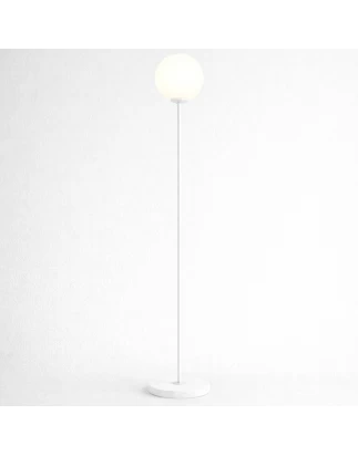 VenCore Orbia White 6091-20002 - Μοντέρνο Επιδαπέδιο Φωτιστικό Μονόφωτο Λευκό Αλουμίνιο με