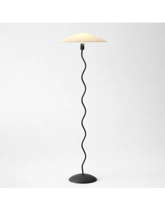 VenCore Curion Black 6091-20009 - Μοντέρνο Επιδαπέδιο Φωτιστικό Μονόφωτο Μαύρο Αλουμίνιο κ