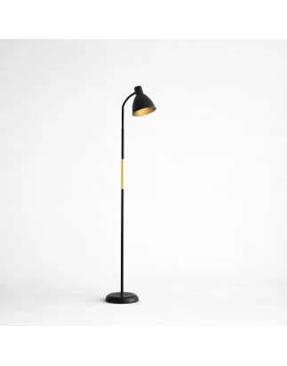 VenCore Orin Black 6091-20015 - Μοντέρνο Επιδαπέδιο Φωτιστικό Μονόφωτο Μαύρο Αλουμίνιο και