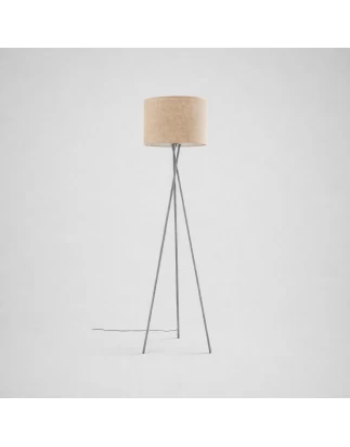 VenCore Elor Silver 6091-20021 - Μοντέρνο Επιδαπέδιο Φωτιστικό Μονόφωτο Ασημί Αλουμίνιο κα