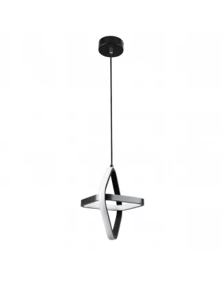 VenCore Axis Black 6089-20026 - Μοντέρνο Κρεμαστό Φωτιστικό Οροφής LED 22W Μαύρο Αλουμίνιο