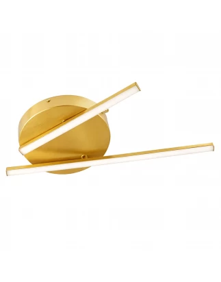 VenCore Crossline Gold 7741-20016 - Μοντέρνο Φωτιστικό Οροφής Πλαφονιέρα LED 32W Χρυσό Αλο