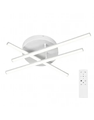 VenCore AxisX White 7741-20018 - Μοντέρνο Φωτιστικό Οροφής Πλαφονιέρα LED 45W Λευκό Αλουμί