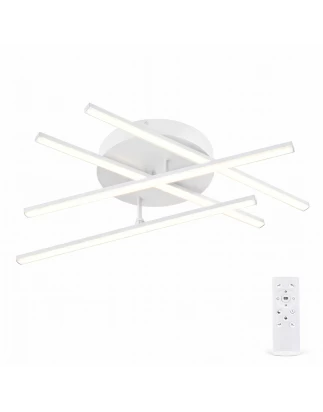 VenCore Gridline White 7741-20020 - Μοντέρνο Φωτιστικό Οροφής Πλαφονιέρα LED 60W Λευκό Αλο