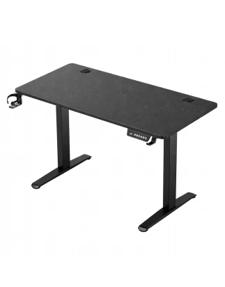 VenCore 2730-10004 - Gaming Desk Adjustable 140x60x72-112cm Black - Μοντέρνο Γραφείο Ρυθμι