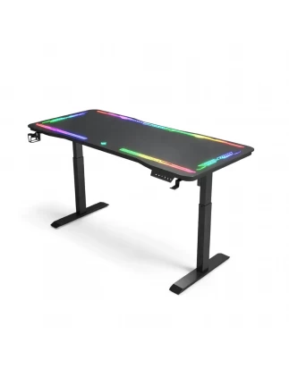 VenCore 2730-10006 - Gaming Desk Adjustable 120x60x72-112cm Black - Μοντέρνο Γραφείο Ρυθμι