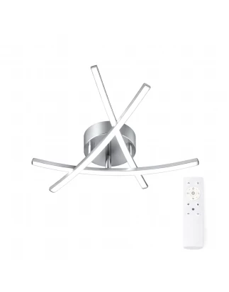 VenCore Zenith Silver 7741-20035 - Μοντέρνο Φωτιστικό Οροφής Πλαφονιέρα LED 45W Ασημί Αλου