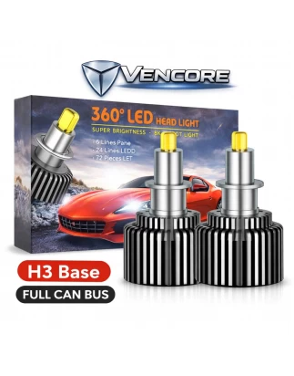 VenCore 3126-10201 - H3 - Ζεύγος Λαμπτήρων LED για Βάση H3 Κυρίως Φωτισμού Αυτοκινήτου η Μ