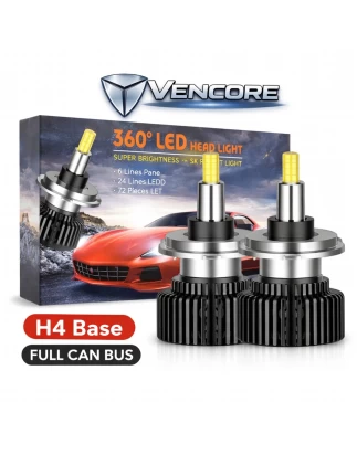 VenCore 3126-10202 - H4 - Ζεύγος Λαμπτήρων LED για Βάση H4 Κυρίως Φωτισμού Αυτοκινήτου η Μ