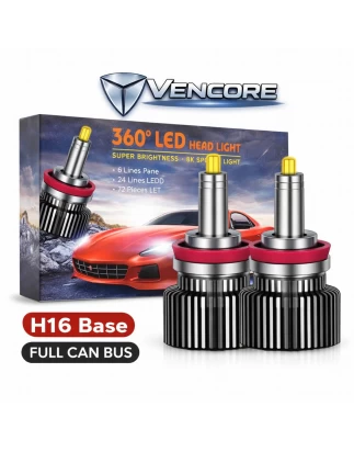 VenCore 3126-10208 - H16 - Ζεύγος Λαμπτήρων LED για Βάση H16 Κυρίως Φωτισμού Αυτοκινήτου η