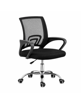VenCore 2734-10001 - Office Chair Black 60x48x85-95cm - Καρέκλα Γραφείου με Ανάκλιση Ύφασμ