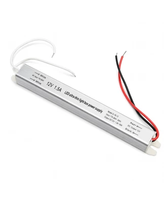 VenCore 6614-50003 - Aluminium Ultra Slim Power Supply 18W 12V 1.5A - Τροφοδοτικό Αλουμινί