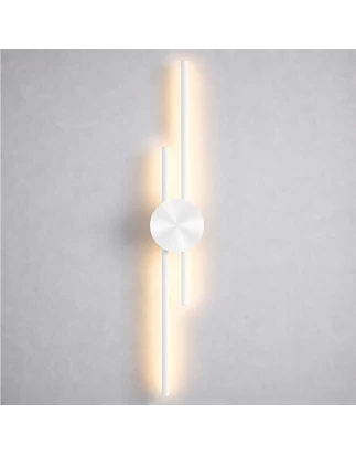 VenCore Aurex White 6093-20107 - Μοντέρνο Επιτοίχιο Φωτιστικό Απλίκα LED 60CM 12W Λευκό Αλ