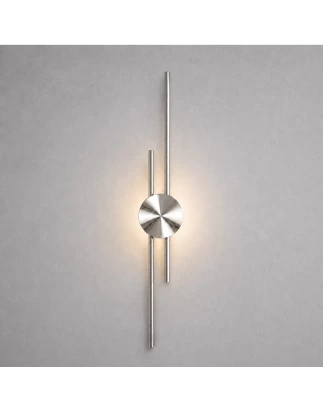 VenCore Aurex Silver 6093-20108 - Μοντέρνο Επιτοίχιο Φωτιστικό Απλίκα LED 60CM 12W Ασημί Α