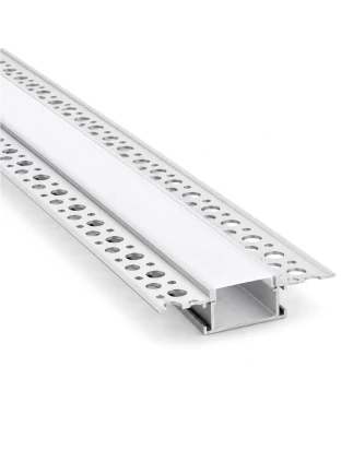 VenCore 9177-50004 - Recessed Aluminum Profile for Plasterboard 1M - Χωνευτό Προφίλ Αλουμι
