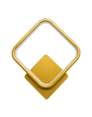 VenCore Elara Gold 6093-20012 - Μοντέρνο Επιτοίχιο Φωτιστικό Απλίκα LED 12W Χρυσό Αλουμίνι