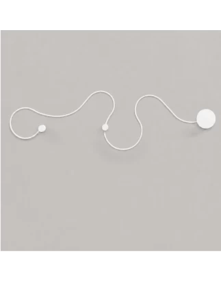 VenCore Nexora White 6093-20078 - Μοντέρνο Επιτοίχιο Φωτιστικό Απλίκα LED 38W Λευκό Αλουμί