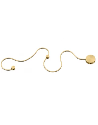 VenCore Nexora Gold 6093-20079 - Μοντέρνο Επιτοίχιο Φωτιστικό Απλίκα LED 38W Χρυσό Αλουμίν