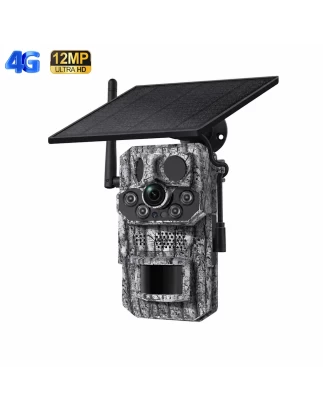  Sectec ST-HC808 Κάμερα 12MP Version με Live Video, GPS και Ηλιακό Πάνελ για Αγρότες και Μ