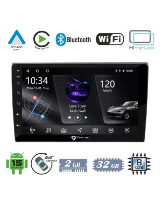 VenCore 3236-10005-0724B - Οθόνη Multimedia Android 15 9 PX5S Octa-Core 2GB/32GB IPS με Πρ