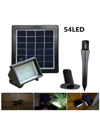 ΗΛΙΑΚΟΣ ΠΡΟΒΟΛΕΑΣ ΜΕ 54 LED - ΦΟΡΤΙΖΕΙ ΤΗΝ ΗΜΕΡΑ ΦΩΤΙΖΕΙ ΑΥΤΟΜΑΤΑ ΟΛΗ ΤΗ ΝΥΧΤΑ