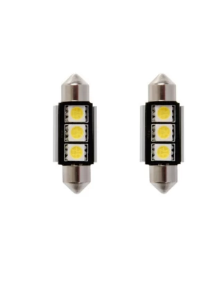 ΛΑΜΠΑΚΙ ΠΛΑΦΟΝΙΕΡΑΣ 12 VOLT ΗYPER LED 36MΜ ΛΕΥΚΟ CANBUS (ΣΕΤ 2 ΤΕΜΑΧΙΩΝ) ΤΥΠΟΣ ΒΑΣΗΣ SV8.5